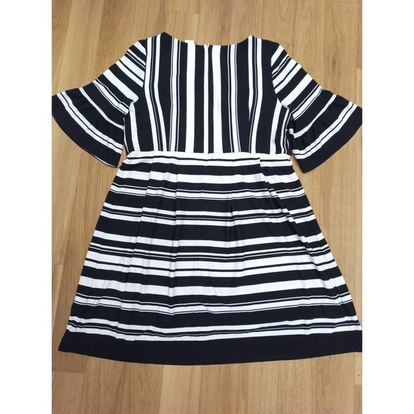 NWOT Studio One Black White Stripe Dress - Picture 3 of 5